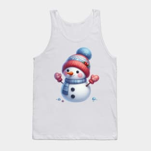 Cute Snowman Tank Top